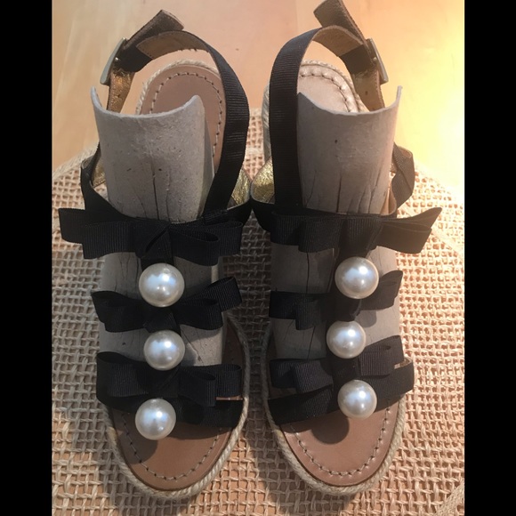 NEW KATE SPADE SZ8.5 WEDGE SANDALS - Picture 4 of 8